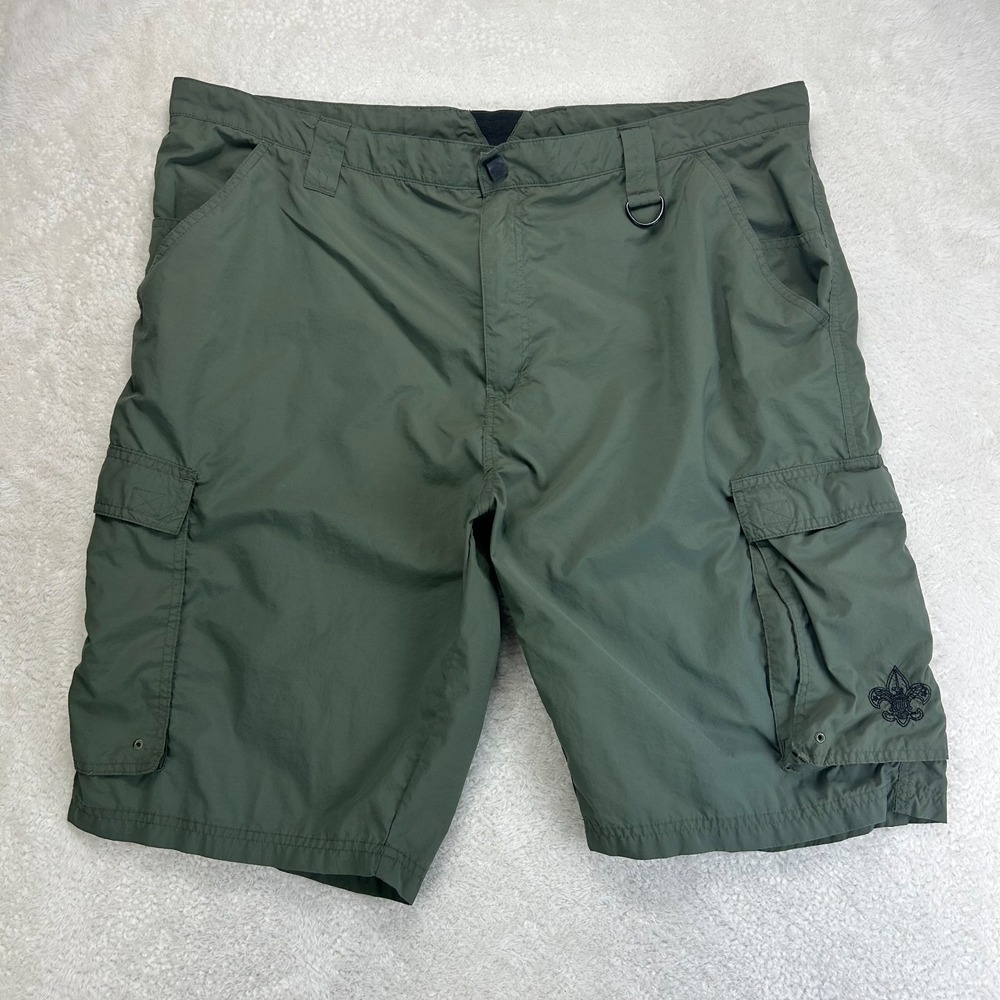 Boy Scouts America Centennial Uniform Shorts Mens XL Dark Green Comfort Summer